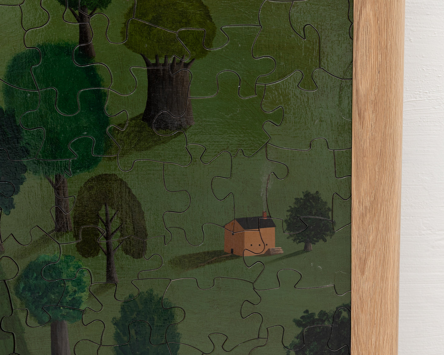 HAND-PAINTED JIGSAW PUZZLE - LANDSCAPE #116 - 63" H X 49" W