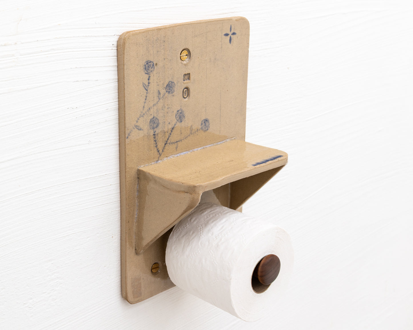 CERAMIC TOILET PAPER HOLDER