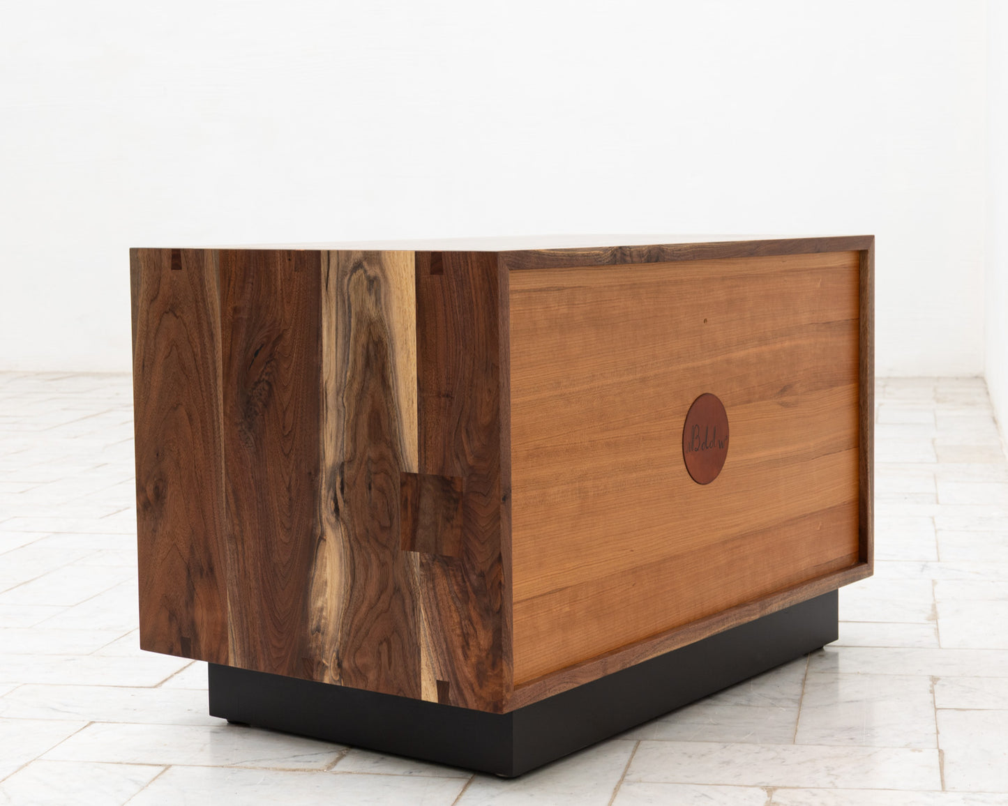 LAKE SIDE TABLE - 31" L, CLARO WALNUT EXTERIOR AND FACES