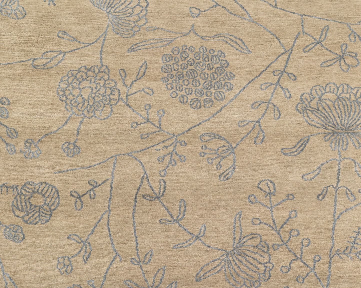 HANDRAWN RUG - 8' X 10', WOOL AND SILK