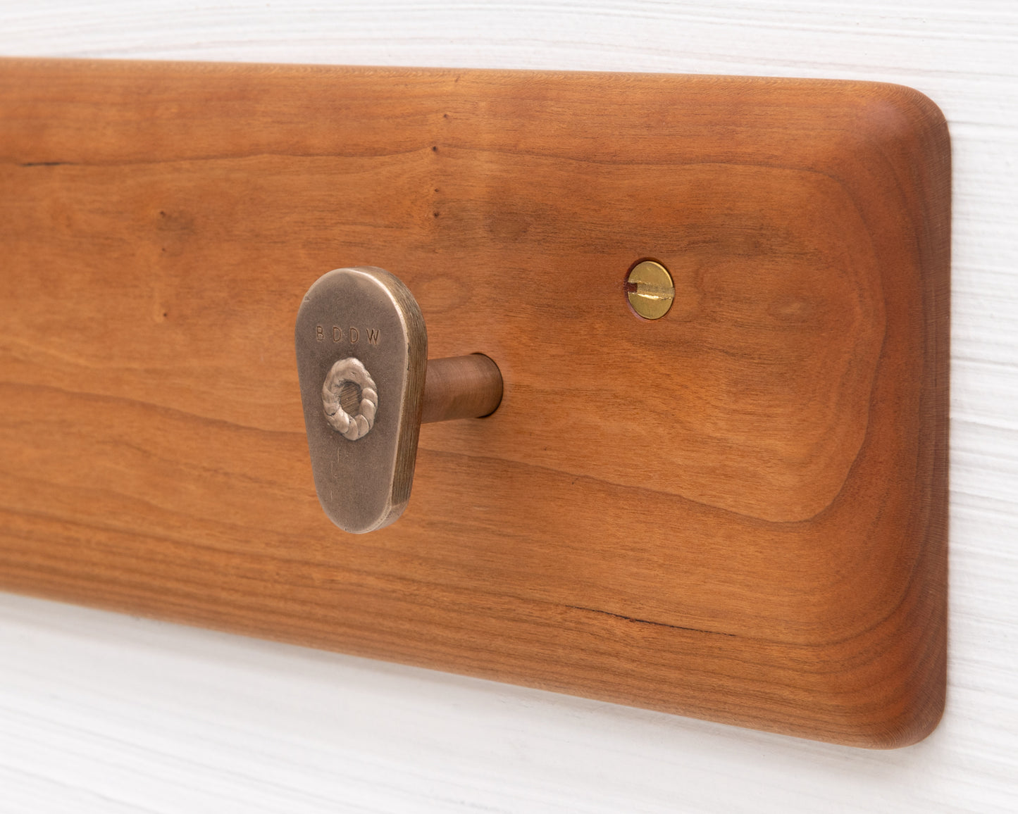 COAT RACK - CHERRY AND BRONZE