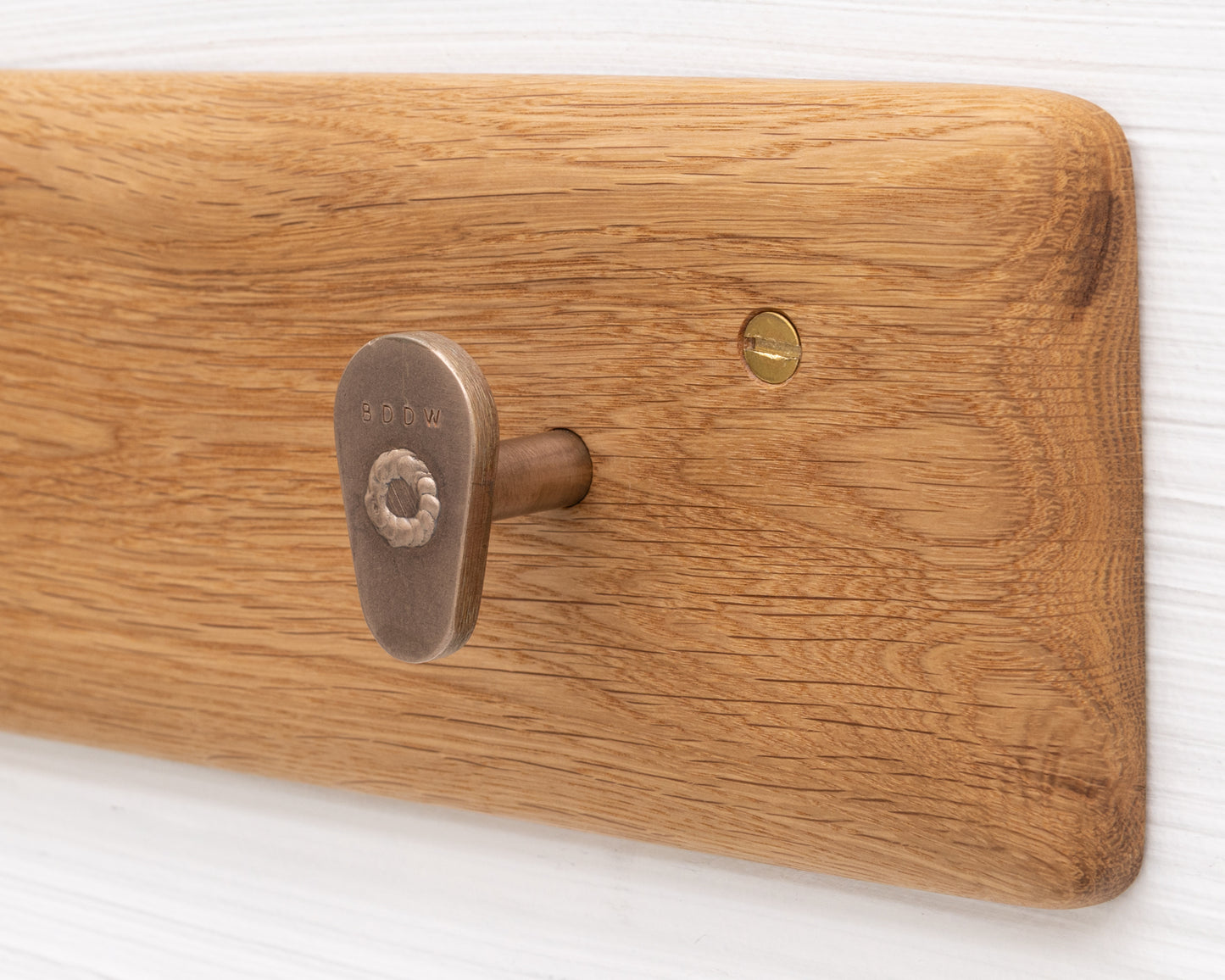 COAT RACK - NATURAL OAK AND BRONZE