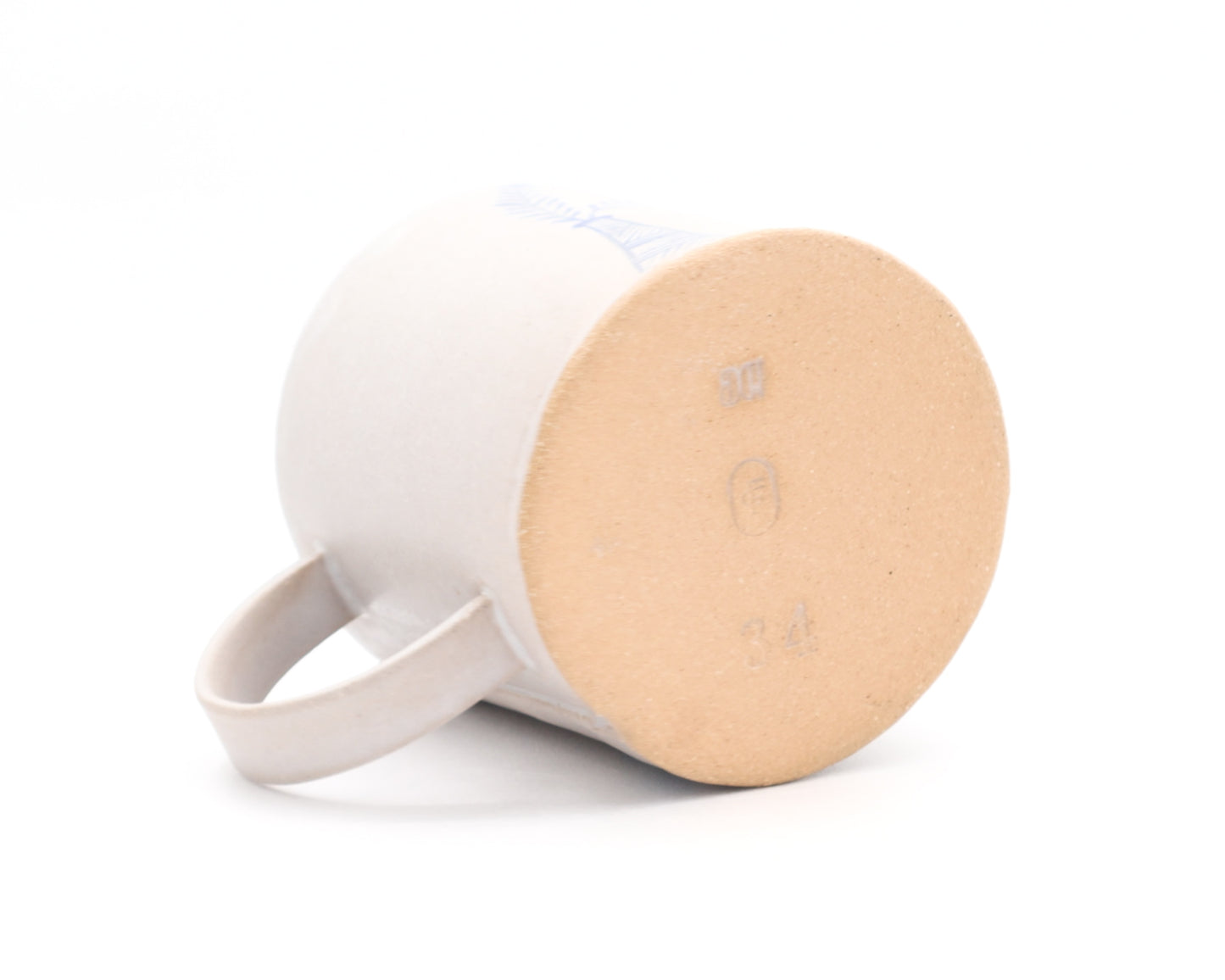 HAND-PAINTED CERAMIC COFFEE MUG - #5053