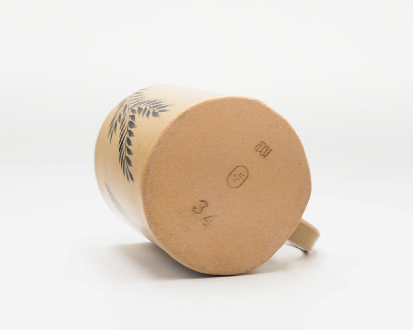HAND-PAINTED CERAMIC COFFEE MUG - #5228