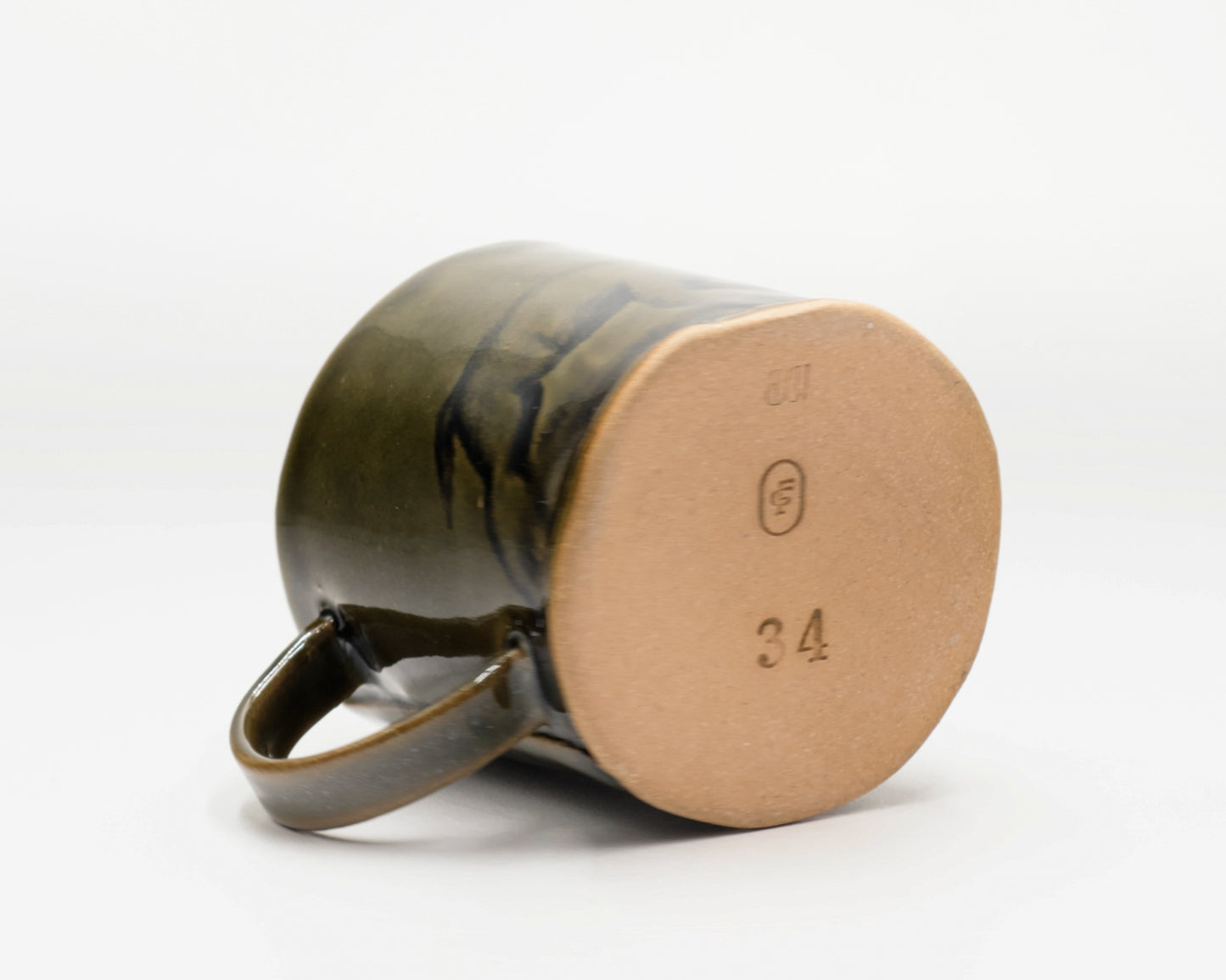HAND-PAINTED CERAMIC COFFEE MUG - #5229