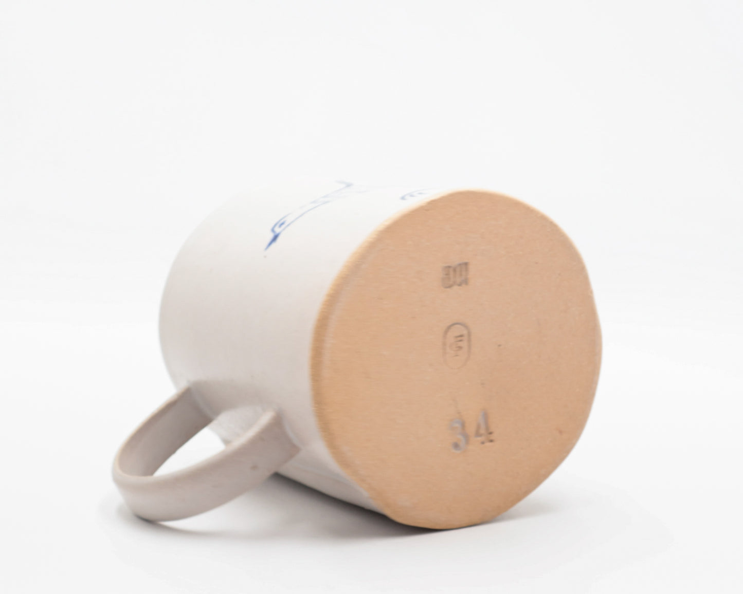 HAND-PAINTED CERAMIC COFFEE MUG - #5238