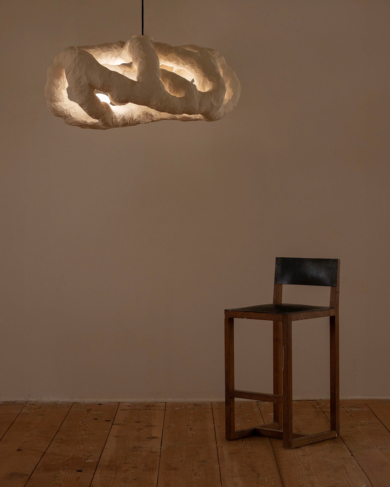 HANGING LIGHT SCULPTURE BY JEN WINK HAYS - 8 LIGHT CHANDELIER