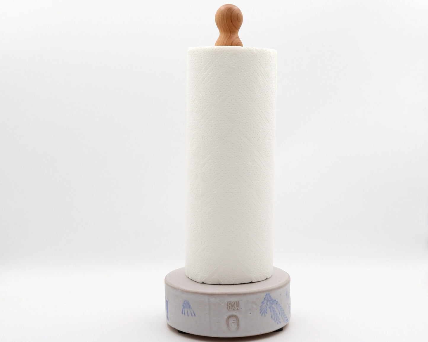 HAND-PAINTED CERAMIC PAPER TOWEL HOLDER - #64
