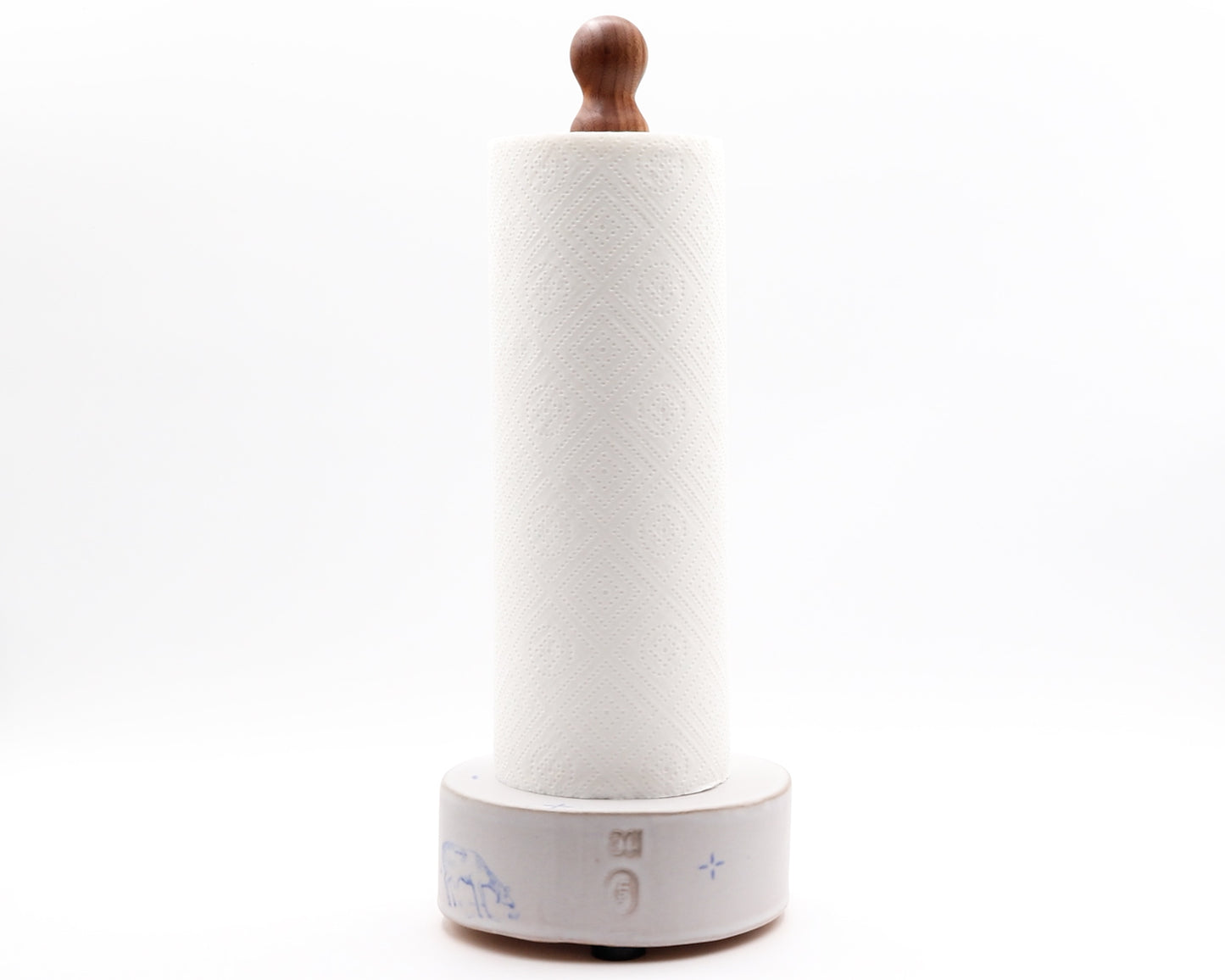 HAND-PAINTED CERAMIC PAPER TOWEL HOLDER - #76