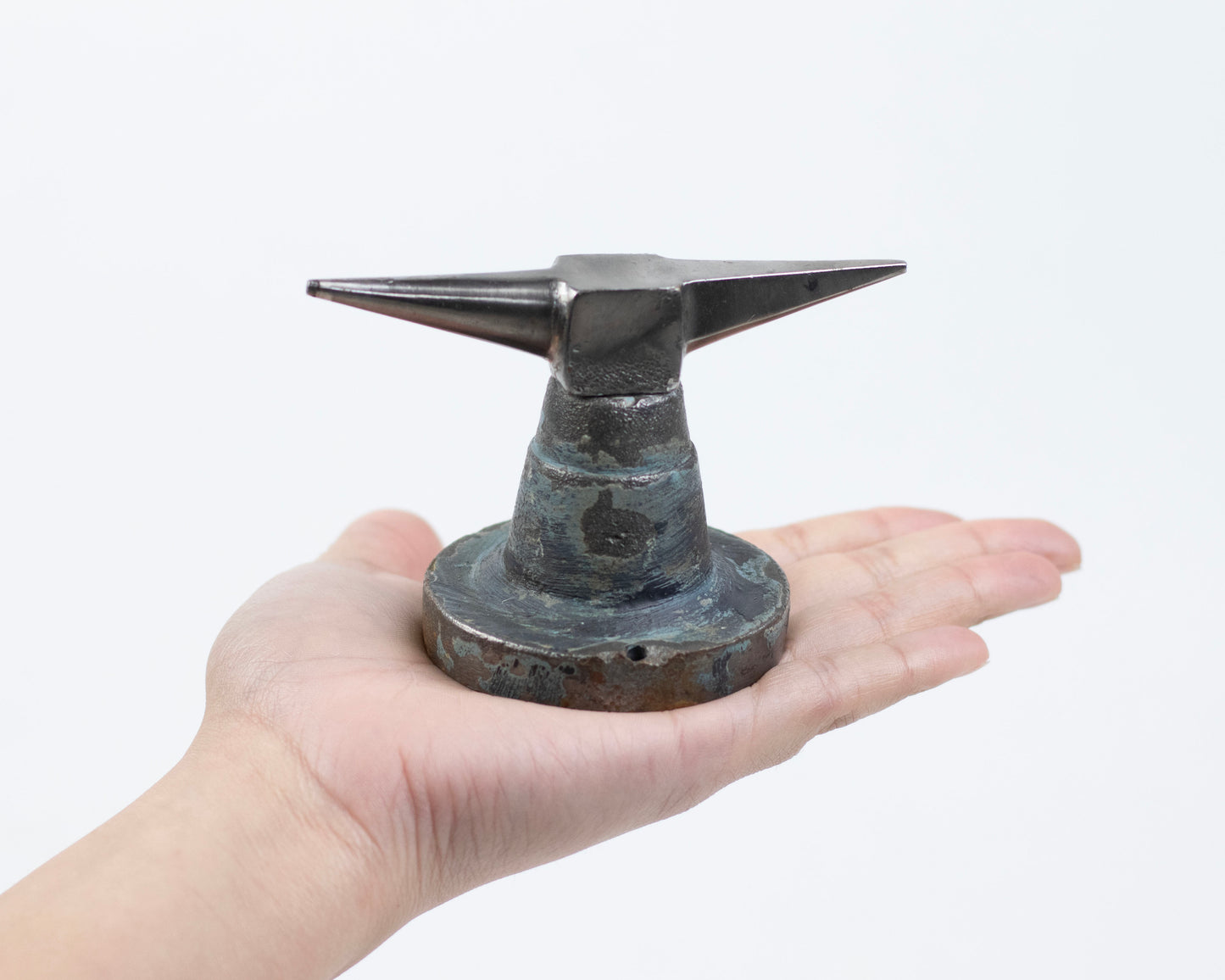 VINTAGE MINIATURE DOUBLE-HORN JEWELER'S ANVIL