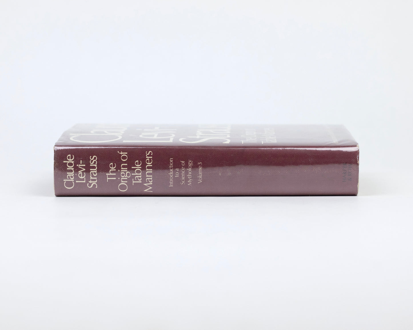 VINTAGE 1978 COPY OF "THE ORIGIN OF TABLE MANNERS" BY CLAUDE LÉVI-STRAUSS