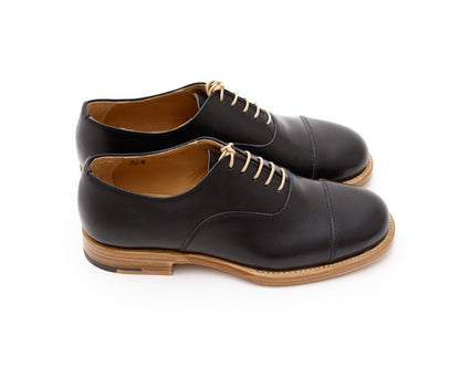 WOMEN'S LEATHER SHOES IN NERO