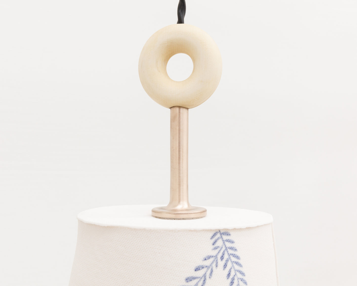 RAST PENDANT - BRONZE FIXTURE, HAND-PAINTED PORCELAIN SHADE