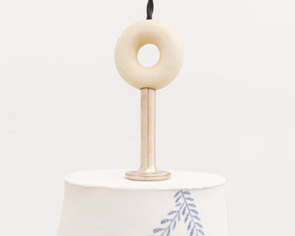 RAST PENDANT - BRONZE FIXTURE, HAND-PAINTED PORCELAIN SHADE