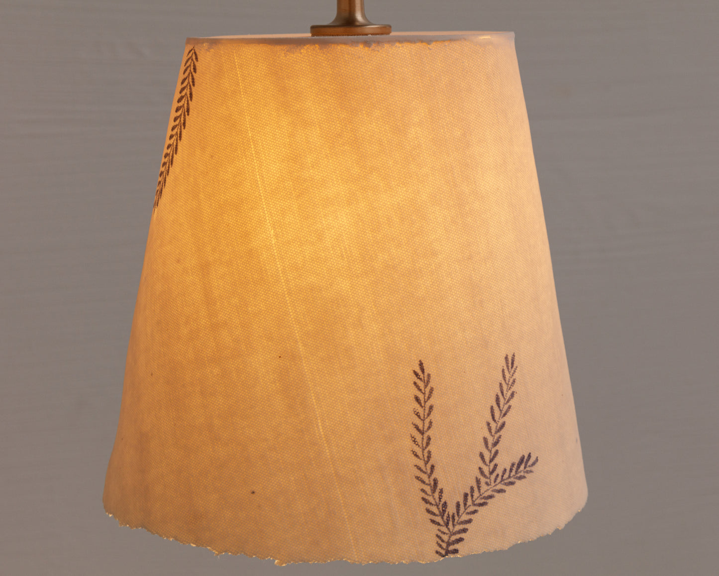 RAST PENDANT - BRONZE FIXTURE, HAND-PAINTED PORCELAIN SHADE
