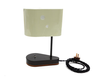 CONCIERGE LAMP - MINT GREEN BRUSH PAINTED BILLET STEEL