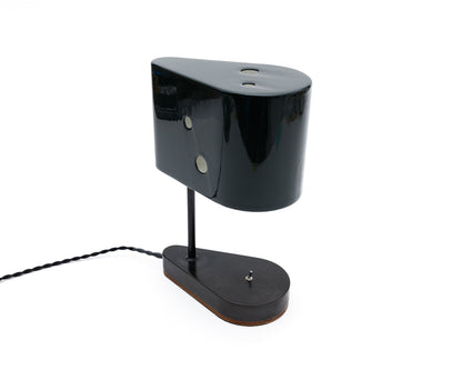 CONCIERGE LAMP - DARK GREEN BRUSH PAINTED BILLET STEEL