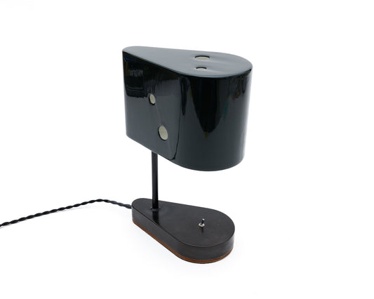 CONCIERGE LAMP - DARK GREEN BRUSH PAINTED BILLET STEEL