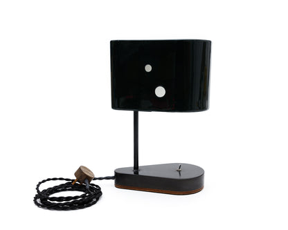 CONCIERGE LAMP - DARK GREEN BRUSH PAINTED BILLET STEEL