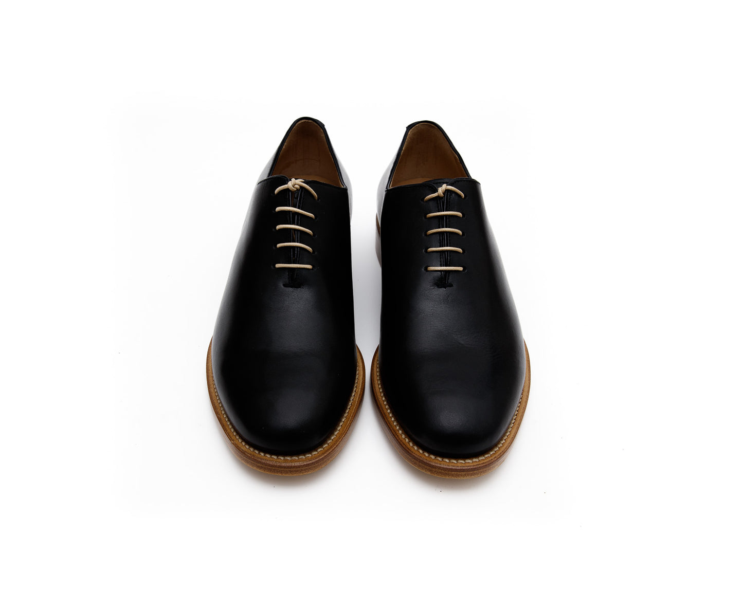 MEN'S LEATHER SHOES IN NERO