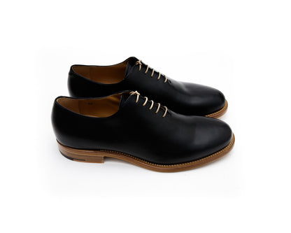 MEN'S LEATHER SHOES IN NERO
