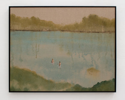 ACRYLIC ON LINEN PAINTING FROM TYLER HAYS STUDIO - 36" H X 45" W