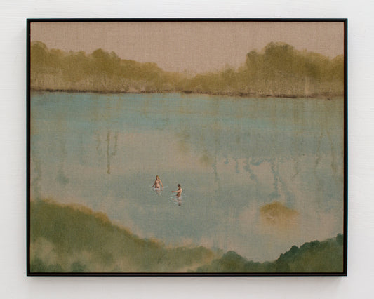 ACRYLIC ON LINEN PAINTING FROM TYLER HAYS STUDIO - 36" H X 45" W