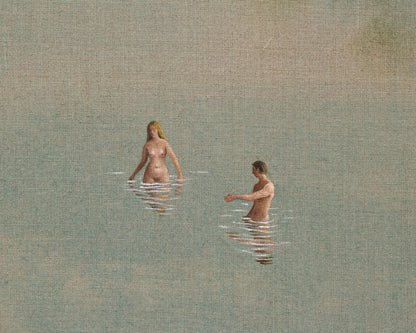 ACRYLIC ON LINEN PAINTING FROM TYLER HAYS STUDIO - 36" H X 45" W