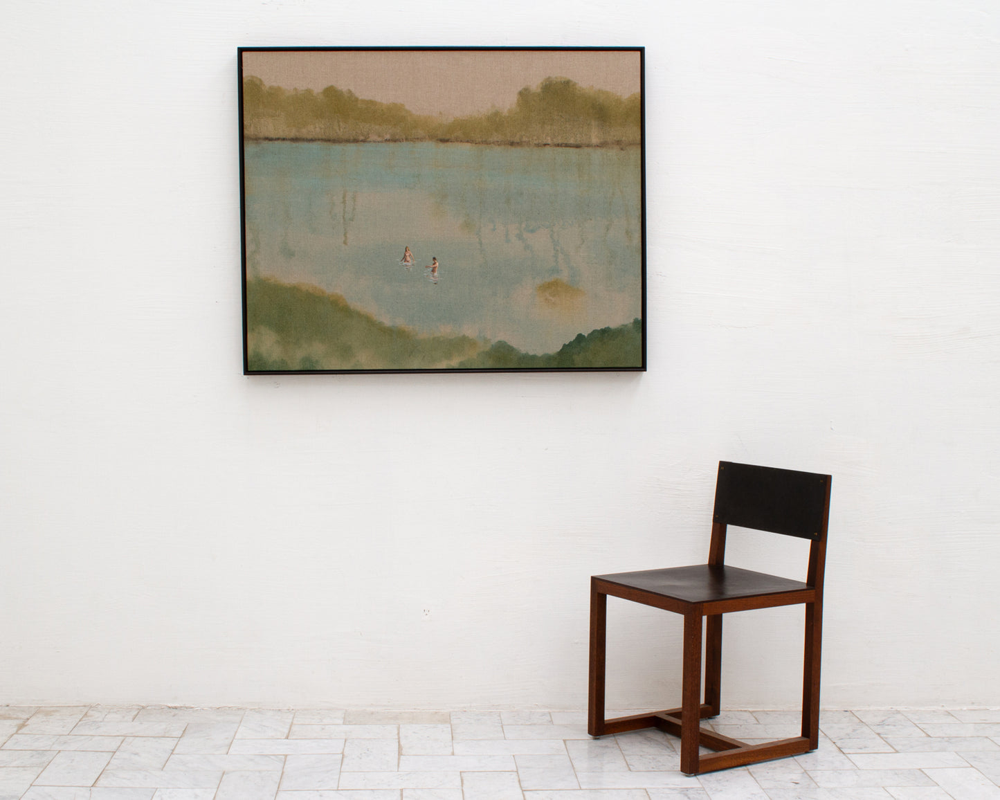 ACRYLIC ON LINEN PAINTING FROM TYLER HAYS STUDIO - 36" H X 45" W