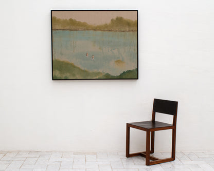 ACRYLIC ON LINEN PAINTING FROM TYLER HAYS STUDIO - 36" H X 45" W