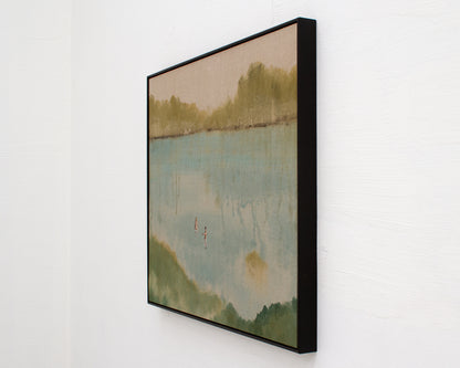 ACRYLIC ON LINEN PAINTING FROM TYLER HAYS STUDIO - 36" H X 45" W
