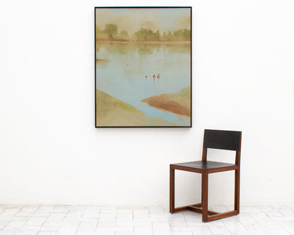 ACRYLIC ON LINEN PAINTING FROM TYLER HAYS STUDIO - 45" H X 36" W