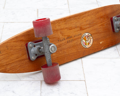 VINTAGE SKATEBOARD - HAND PAINTED BY TYLER HAYS STUDIO