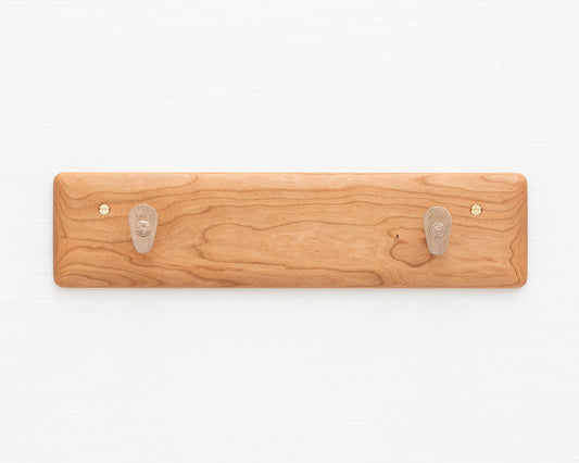 COAT RACK - CHERRY AND BRONZE