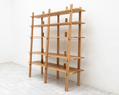 MARKET SHELF - 84" H, NATURAL OAK