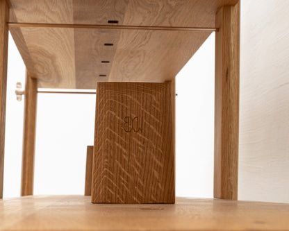 MARKET SHELF - 84" H, NATURAL OAK
