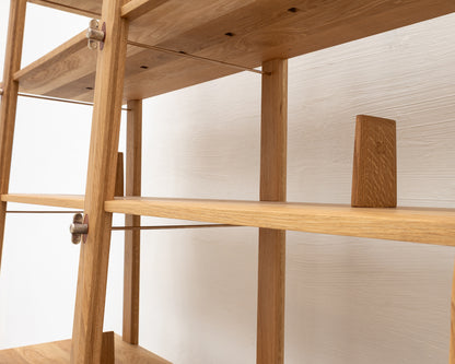 MARKET SHELF - 84" H, NATURAL OAK