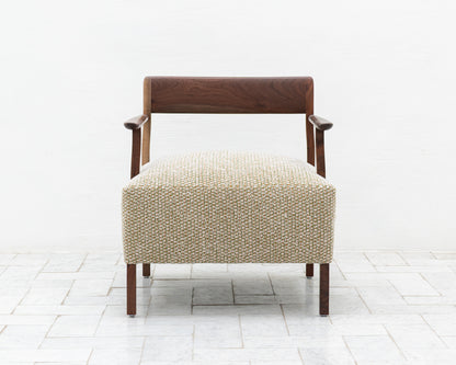 BERIN CLUB CHAIR - BDDW FABRIC #414, CLARO WALNUT