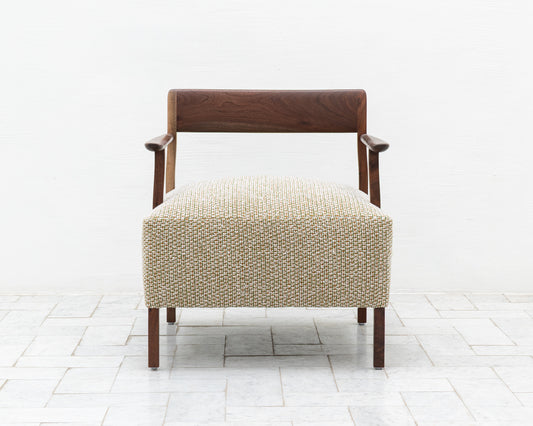 BERIN CLUB CHAIR - BDDW FABRIC #414, CLARO WALNUT