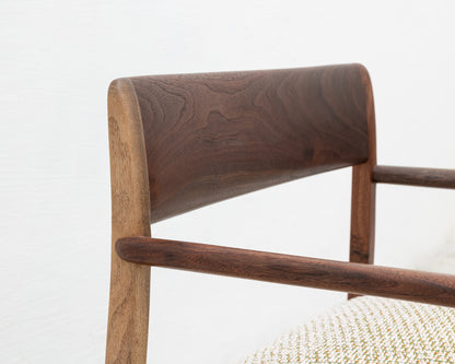 BERIN CLUB CHAIR - BDDW FABRIC #414, CLARO WALNUT