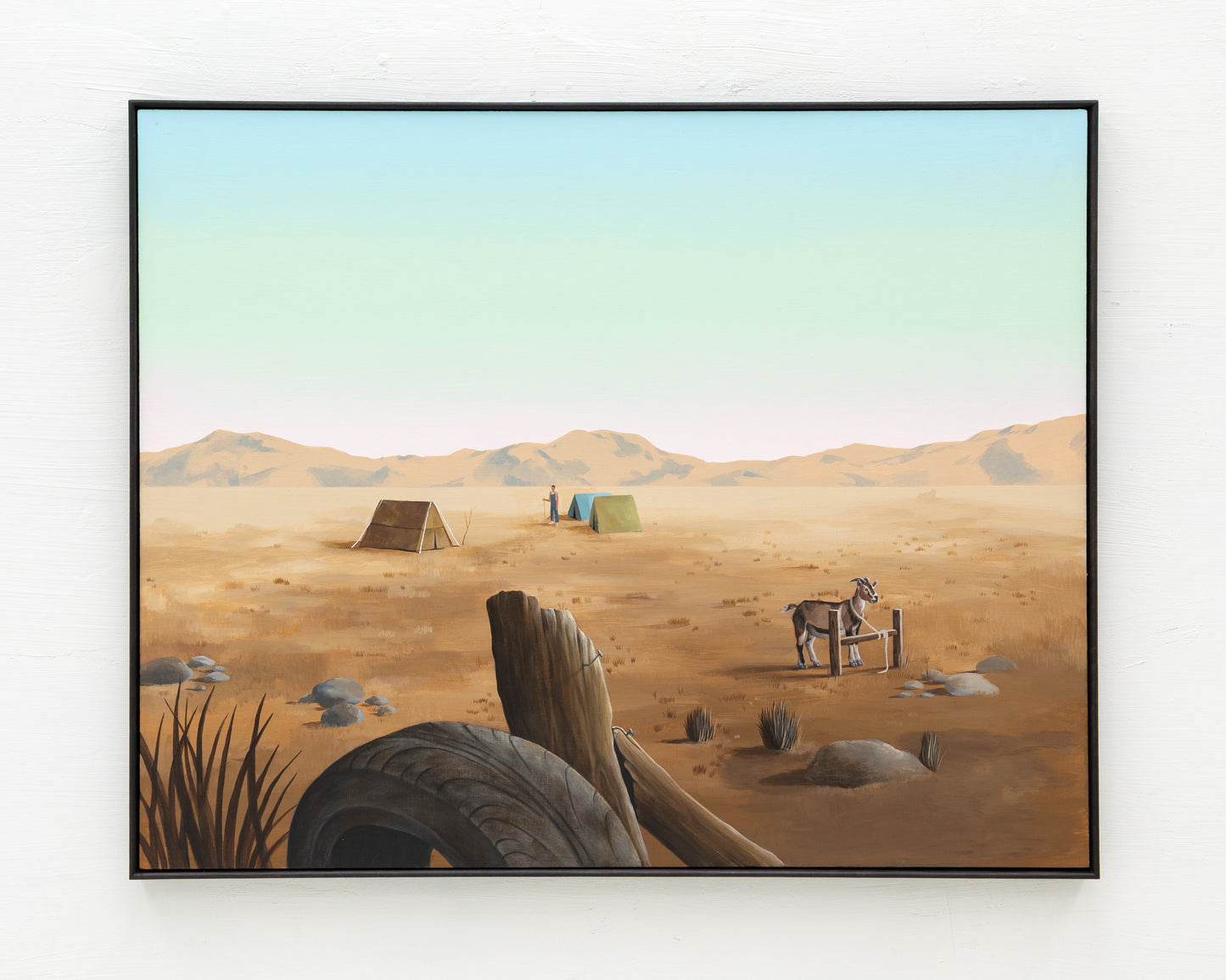 ACRYLIC ON LINEN PAINTING - DESERT LANDSCAPE #7 - 42" H X 52" W
