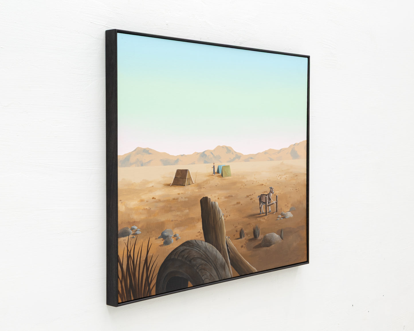 ACRYLIC ON LINEN PAINTING - DESERT LANDSCAPE #7 - 42" H X 52" W