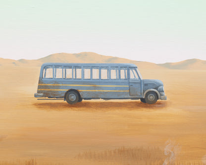 ACRYLIC ON LINEN PAINTING - DESERT LANDSCAPE #13 - 42" H x 52" W