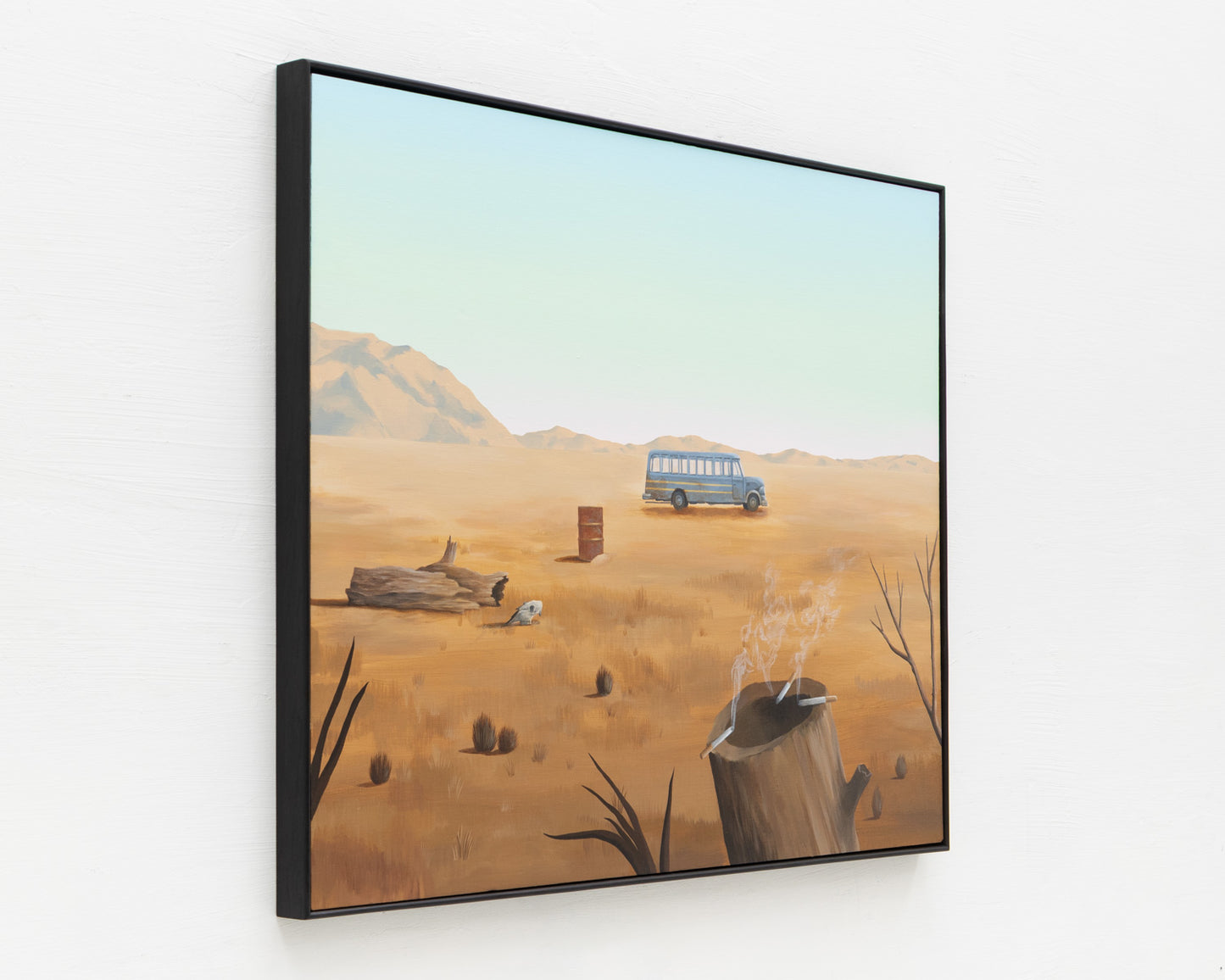 ACRYLIC ON LINEN PAINTING - DESERT LANDSCAPE #13 - 42" H x 52" W