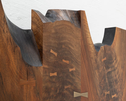 VERTICAL SLAB BED - TWIN, CLARO WALNUT
