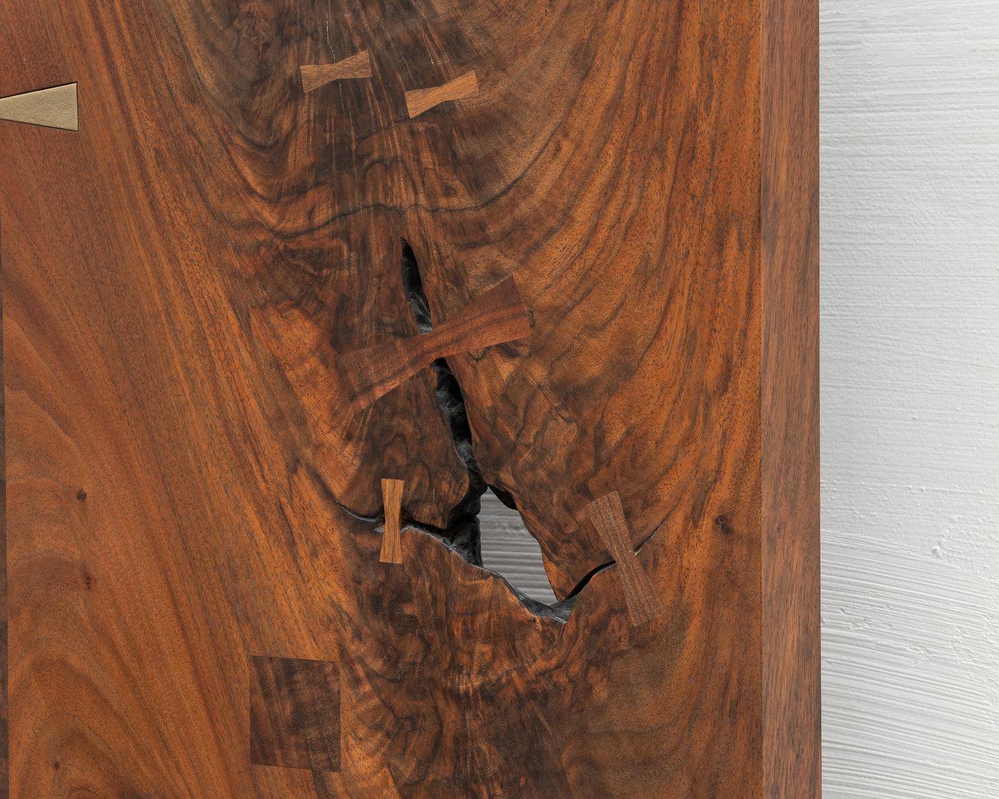 VERTICAL SLAB BED - TWIN, CLARO WALNUT