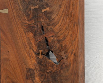 VERTICAL SLAB BED - TWIN, CLARO WALNUT