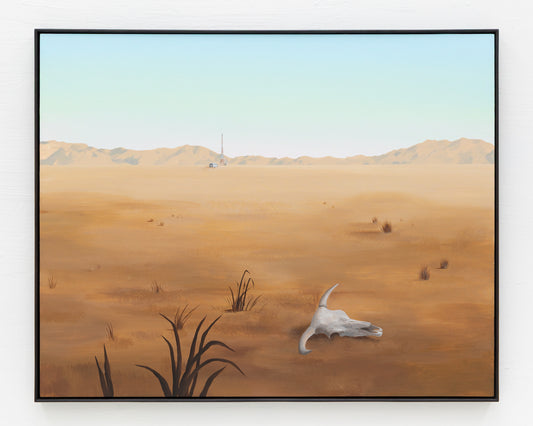 ACRYLIC ON LINEN PAINTING - DESERT LANDSCAPE #15 - 42" H X 52" W