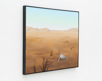 ACRYLIC ON LINEN PAINTING - DESERT LANDSCAPE #15 - 42" H X 52" W