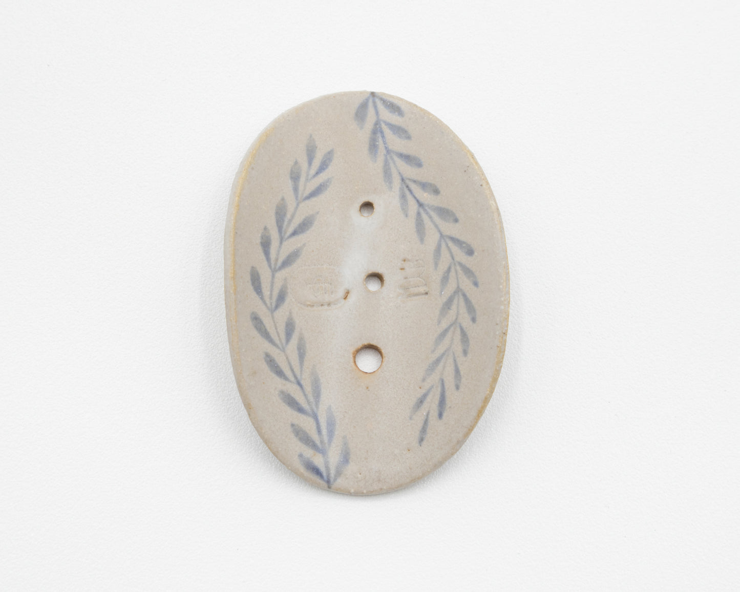 HAND-PAINTED CERAMIC HERB STRIPPER